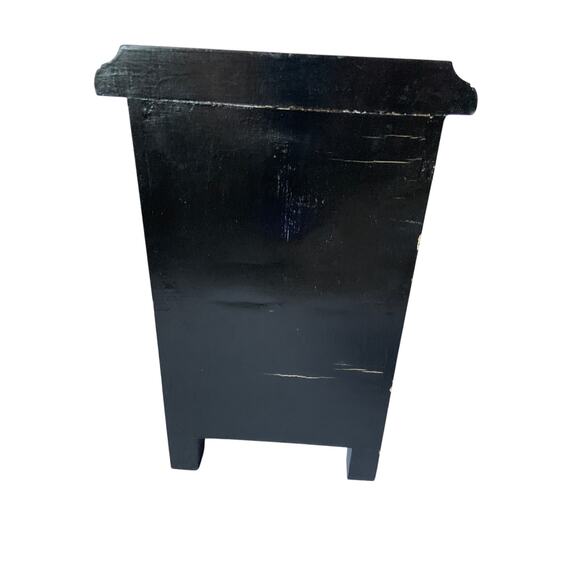 Vintage Wine Theme French Apothecary Spice Rack Wooden Box 6 Porcelain Drawers - Picture 6 of 6